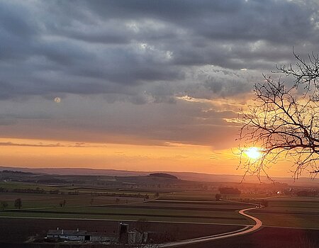 Sonnenuntergang am Lehmberg