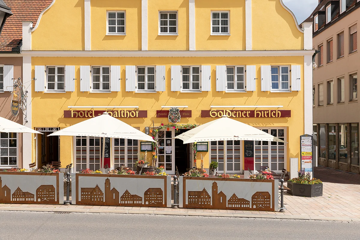 Terrasse Goldener Hirsch Donauwörth
