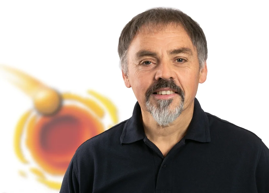 Das Porträtfoto zeigt den Geopark Führer Kurt Kroepelin.