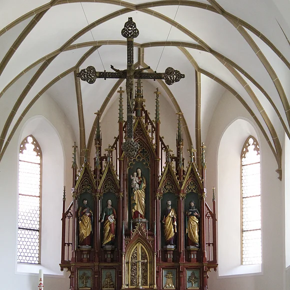 Hauptaltar, St. Sebastian, Oettingen Blick auf den Hauptaltar