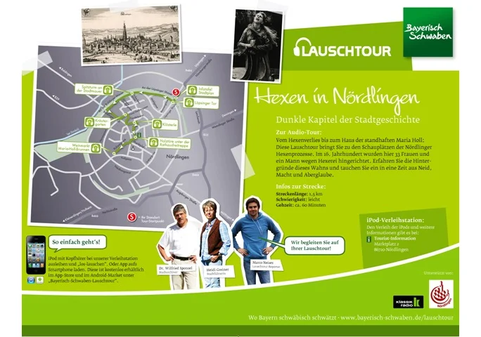 Übersichtstafel Lauschtour Nördlingen