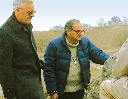 Eugene Shoemaker (rechts), einer der Entdecker des Ries-Impaktkraters