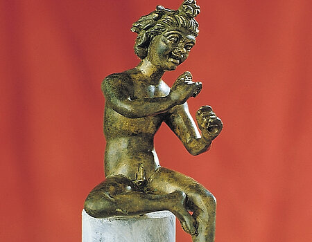 Roman flute player, figure found near Holheim