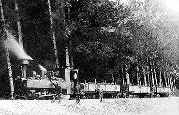 Transport of Suevite from Bollstadt to“Bayerischen Trasswerke AG“ in Möttingen via local railway, 1919 Transport of Suevite from Bollstadt to“Bayerischen Trasswerke AG“ in Möttingen via local railway, 1919