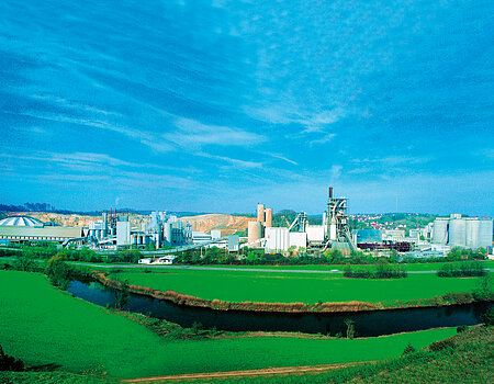 Production facilities of Märker Zement und Kalk GmbH, Harburg