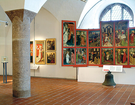 City Museum in Nördlingen, columns of Suevite