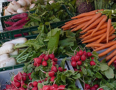 Weekly market in Nördlingen